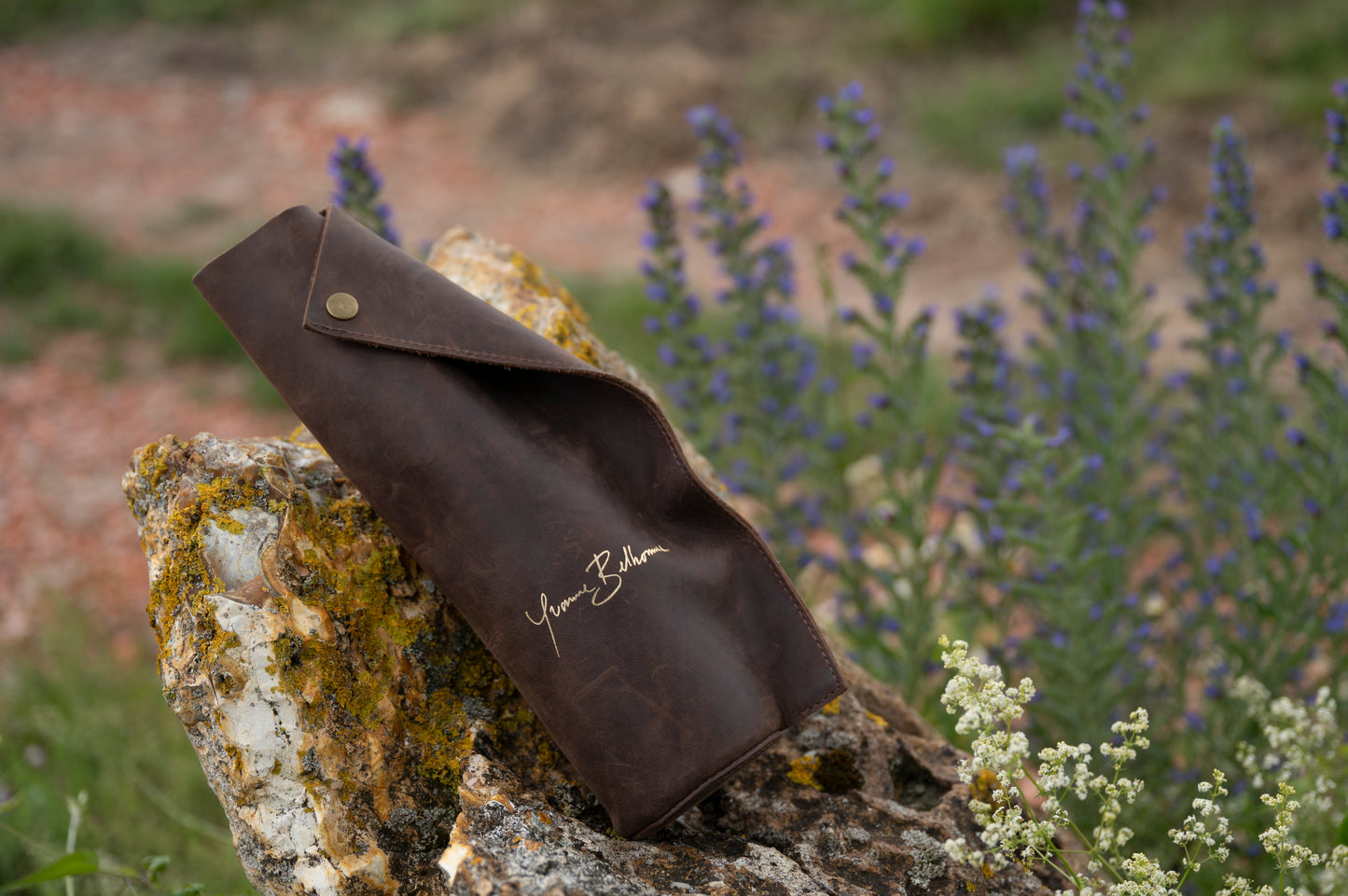 Handmade Leather Champagne Sleeve